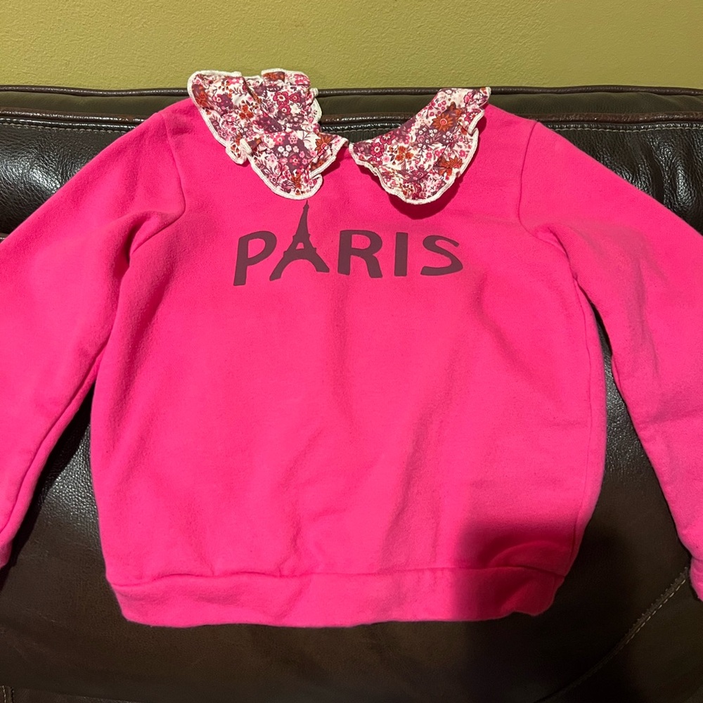 Garanimals Hot Pink Sweatshirt with Floral Trim